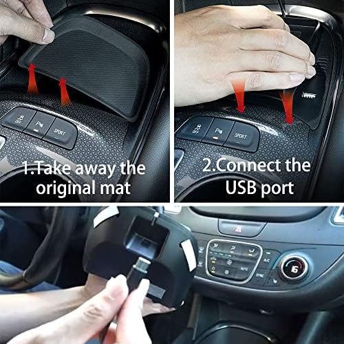 Автомобилното Безжично Зарядно Устройство cocaNbutter за Централната конзола Chevy Malibu Tray с USB Порт Бърза Безжична