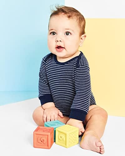 Просто радост от Carter's Unisex Baby Преса Blocks, Многоцветни, с Един размер