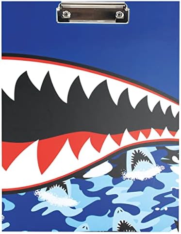 Папка-портфолио iscream с размери 9 x 12 см с хартия за писма, конвертами и стикери - Shark Attack
