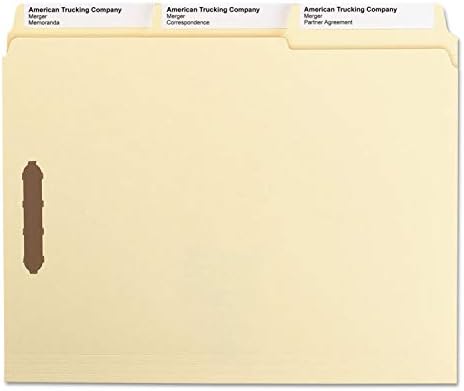 Папки Smead Supertab с цип, 1/3 силует, размер на букви, ateneo де манила, 50 / Bx (14535)