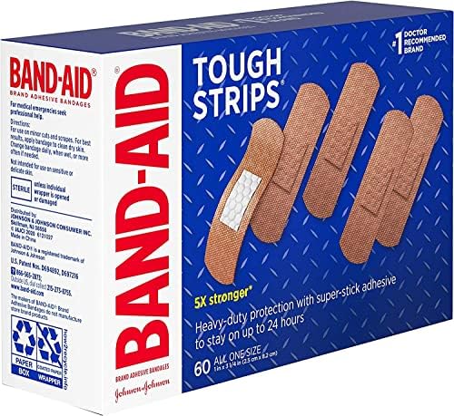 Марка Band-Aid Самозалепващи превръзки Твърди ленти 60 ea Опаковка от 2