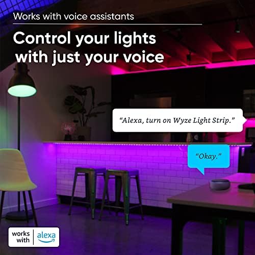 WYZE Light Strip Pro, 32,8 подножието led ленти Wi-Fi, многоцветное управление на сегменти, 16 Милиона цвята RGB с управлението на приложение и синхронизация с музика за дома, кухнен?
