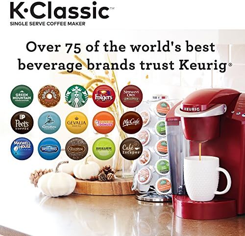 Tea Keurig K-Classic за приготвяне на кафе в капсули K-Cup на една порция, от 6 до 10 грама. Размери на листа от ревен
