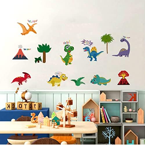 Големи етикети с Динозавром на стената в стаята за момчета, Стикери за стена за детска стая, детска, спалня, игри стая.