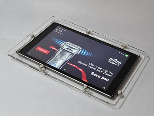 TABcare е Съвместим с комплекта Kindle Fire HD 10 Security Acrylic VESA Комплект за POS, павилион, магазин, търговския панаир на дисплея (прозрачен)