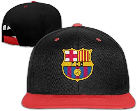 Бейзболна шапка Унисекс с логото на NADAKI Barcelona, Регулируема в стил хип-хоп, Червена