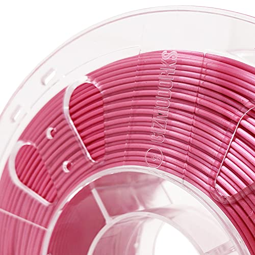 Конци за 3D-принтер Gizmo Dorks Silk PLA 3 мм (2,85 мм) 1 кг, Высокоглянцевый Червено и Розово