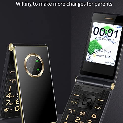 Zyyini флип телефон с камера, За по-възрастните хора, флип Телефон с разблокировкой 2G, флип телефон с две SIM-карти,