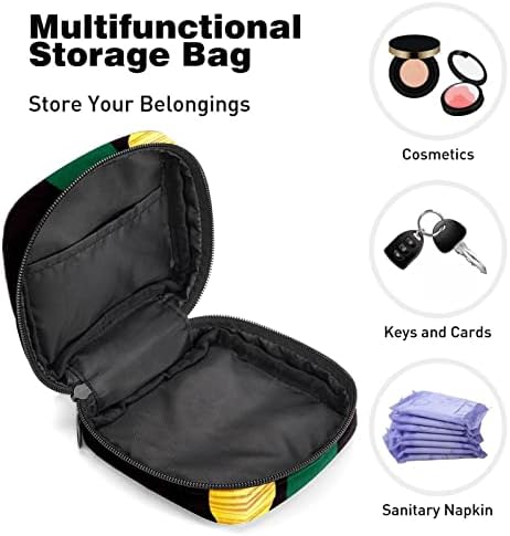 Чанта за съхранение на Хигиенни Кърпички ORYUEKAN, Преносими Многократна употреба Менструални Тампони джоб, Чанта за Съхранение на Тампони за жени и Момичета, Коледна
