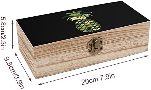 Камуфляжный Кутия За Съхранение На Дървесина От Ананас Настолен Малък Декоративен Органайзер Кутии За Бижута С Капак