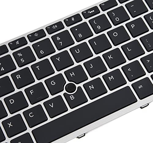 Замяна клавиатура с подсветка за лаптоп HP ProBook 650 G4 650 G5, Клавиатура HP Probook 650 G4 с рамка под формата на трески, американска подредба P/N: L09595-001 L09593-001 L00741-001