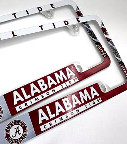 Изцяло Хромирана Рамка за Алабама, 12 x 6 Хром в цялата Автомобилна рамка на Регистрационен номер за Лек автомобил / камион / suv