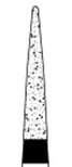 Стоматологични диамантени боракс Osung 160TC-11C, Конична форма, Едрозърнест, Многофункционални, (опаковка от 5 броя)