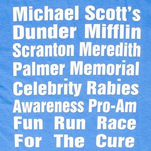 Синя тениска The Office Michael Scott's Fun Run Race Tee