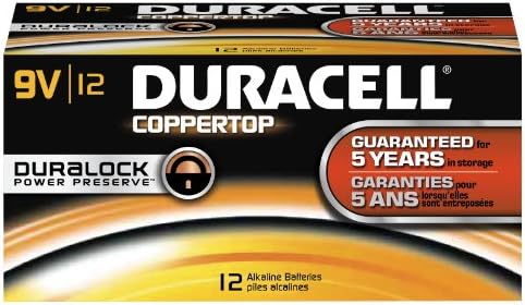 Батерия Duracell CopperTop, Черен, 9 В