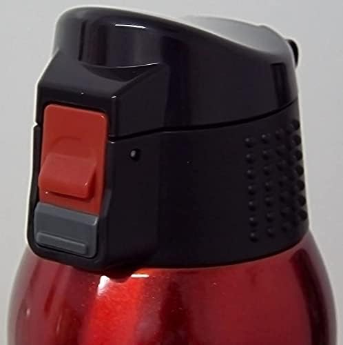 Спортна бутилка Toughco F-2654, Червена, 24,3 течни унции (720 мл), Чаша с едно докосване, Стилус