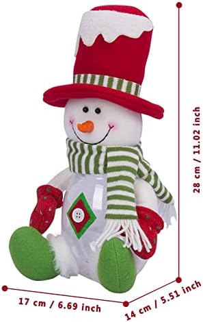 Коледна кукла с бонбони, кукла Кошница за съхранение на храни за Коледно парти Аксесоари за декорация на масата, Подаръци с чучур Захар