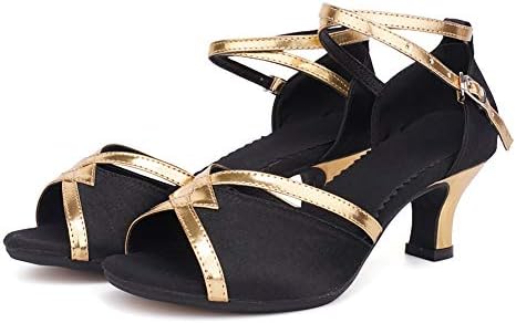AOQUNFS/ Дамски Обувки за Балните Танци, Обувки за латино танци Салса, Танцови обувки за изпълнения на Сватбата и страната