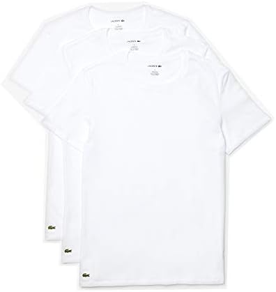 Lacoste Men ' s Essentials 3 Опаковки Приталенных тениски с кръгло деколте от памук