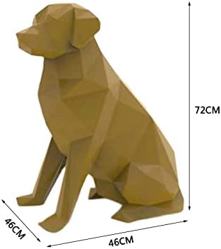 Куче пазач 3D Оригами Пъзел игра направи си САМ Хартиена Геометричен Модел на Хартиен Трофей Ръчно изработени Хартиена Скулптура