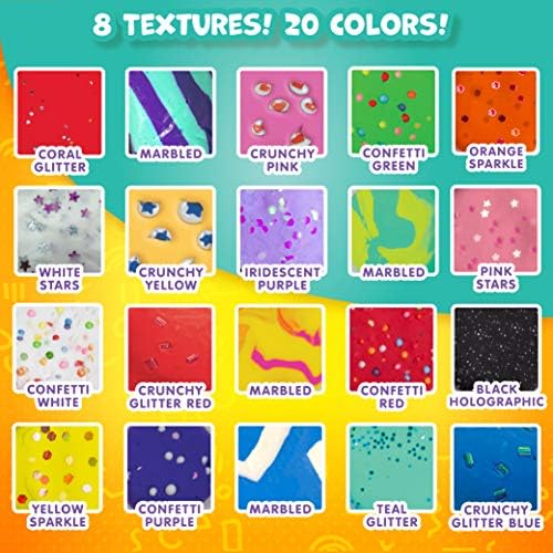 Опаковъчна хартия Mixy Squish от Horizon Group, САЩ, Made By Me, включва 20 грама. Текстурирани Въздушно-суха глина, Тъчпад