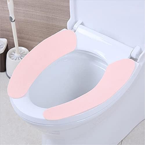 Guolarizi Моющийся Мат С нагревател Седалка За Тоалетна Баня многократна употреба Подложка За Тоалетна Мека Стоки за Баня (Розов)