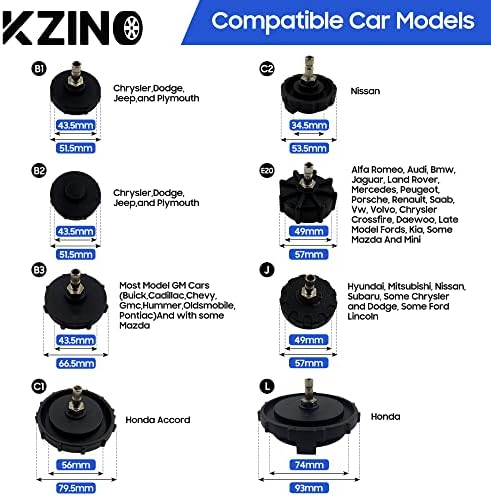 KZINO 12 бр. Комплект за Транспортирането на Главния спирачен цилиндър, Адаптер за Транспортирането на Спирачна