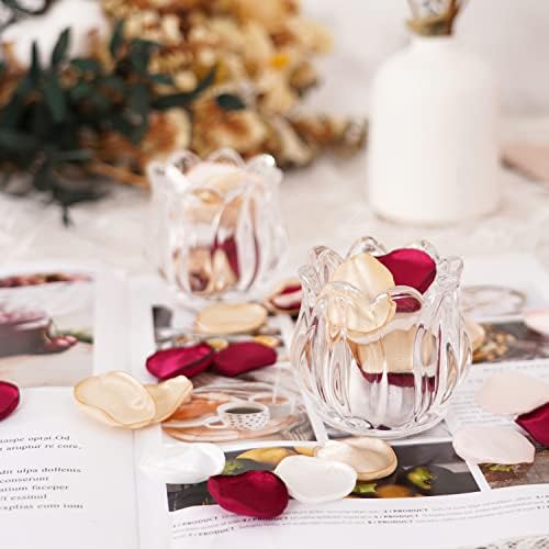 200 БР. Розови листенца за украса на Празника на Свети Валентин, Отделени Готови за използването на Меки Копринени