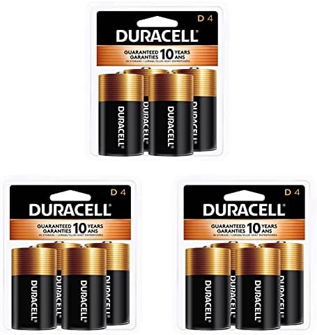 Батерии Duracell Coppertop D, количество в опаковка 4, Батерия D с дълъг захранването, Универсална алкална батерия D