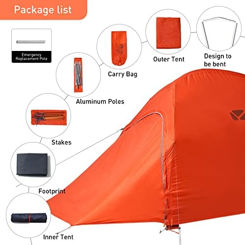 Къмпинг палатки МОБИ GARDEN на 1-3 човека, Сверхлегкая Туристическа палатка за туризъм и колоездене, лека туристическа