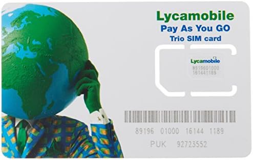 Пълен комплект СИМ-карти Lycamobile USA - Бял
