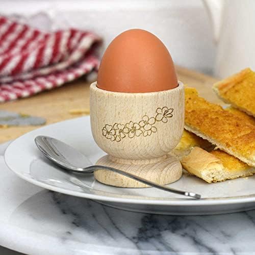 Дървена чаша за яйца Azeeda 'черешов Цвят' (EC00022296)