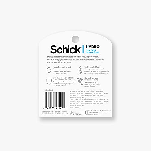 Пълнители за самобръсначки Schick Hydro 5 Sense Hydrate за мъже, 12 броя (1 опаковка)