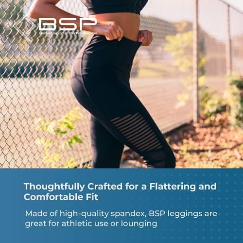 Дамски Гамаши за тренировки БСП Better Sports Performance - Дамски Спортни панталони с мрежа и джобове, Гамаши