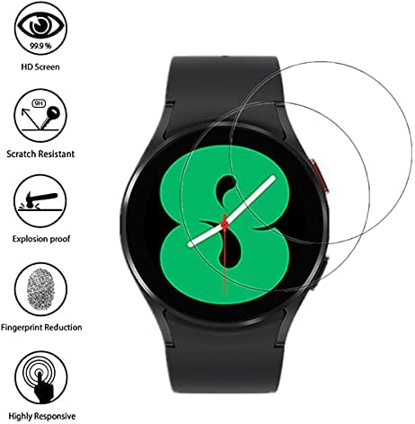 AISELAN за Samsung Galaxy Watch4 (40 мм) Защитно фолио за смарт часа, [2 т.] Защитен слой от закалено стъкло 9H 2.5 D със
