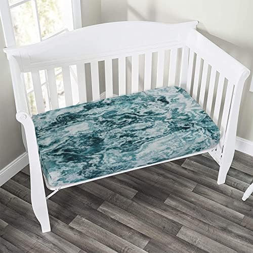 Декоративна Чаршаф за легло, Универсални Кърпи за легла от Микрофибър с мраморно покритие за бебета и малки деца, 28 x 52, с