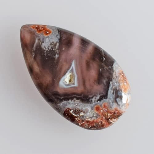 SilverO Натурален Лилаво ахат Страст 14 CTW Размер 27x15x4 ММ Грушевидная Окачване Бижутериен скъпоценен камък се Счита, че