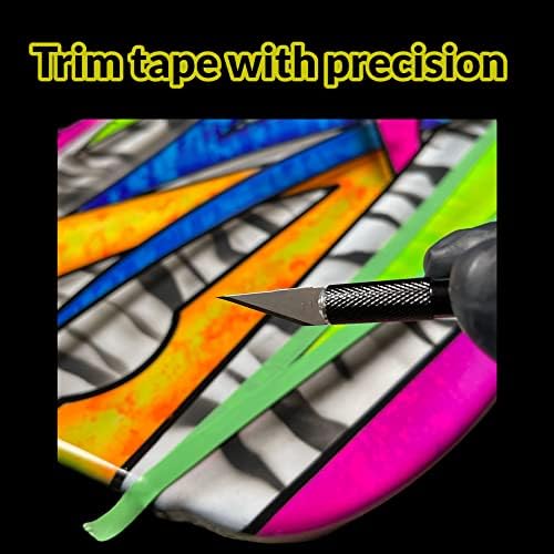 Точност нож LiME LiNE #11 Exacto за colorization по поръчка, Производство на шаблон Аэрографа, 10 Сменяеми Остриета, Безплатен Стикер с высечкой по време