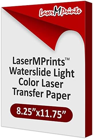 Преводна хартия за етикети на водни пързалки LaserMPrints, Лека, формат А4 (опаковка от 100 листа)
