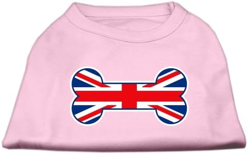 Mirage Pet Products 8-Инчов Тениски с Трафаретным Принтом Хартата на Обединеното Кралство Юниън Джак под формата на Костите