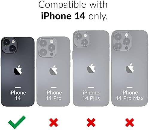 Копнеж Dual Guard за iPhone 14, устойчив на удари Защитен в двуслоен калъф за Apple iPhone 14 (6,1 инча) -