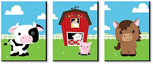 Голяма точка щастие на Животните във фермата - Рисунки по стените на детската и декорации за детската стая