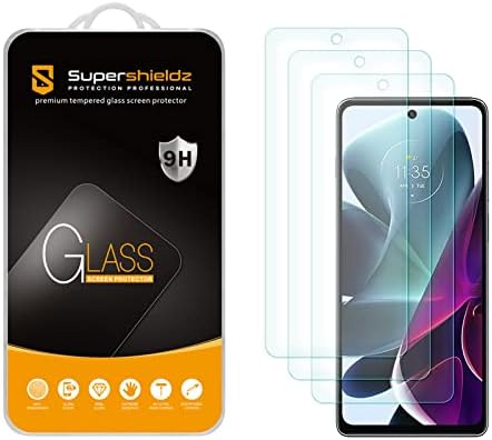(3 опаковки) Supershieldz е Предназначен за Motorola Moto G200 5G Протектор на екрана от закалено стъкло, защита от надраскване,