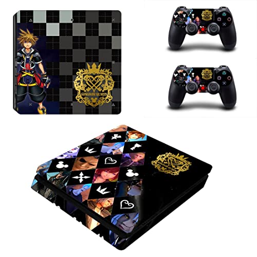 Ролева игра The Sora Kingdom, за PS4 или PS5, Стикер във формата на Сърце за конзолата PlayStation 4 или 5 и 2 Контролери,