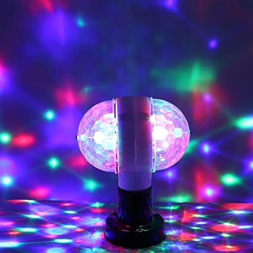 GabbaGoods Светлина във формата на диско-топка, светлинни ефекти светлини за партита - 6 W E27 RGB Многоцветни Led Вечерни