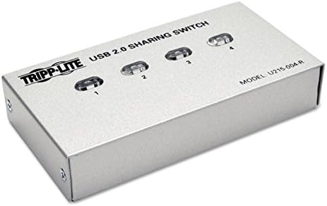 Превключвател за общ достъп на периферните устройства принтер Трип Lite U215004r U215-004-R с 4 порта USB 2.0