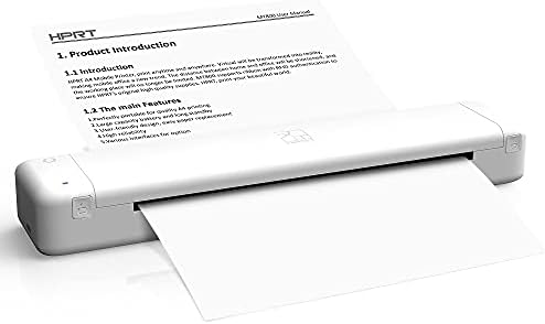 Преносим принтер HPRT Wireless Bluetooth за пътуване поддържа 8,5 X 11 US Letter и хартия формат А4, съвместима