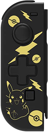 Контролер Hori Nintendo Switch D-Pad (L) (Pokemon: Black & Gold Pikachu) от & Switch Compact Playstand (The Legend of