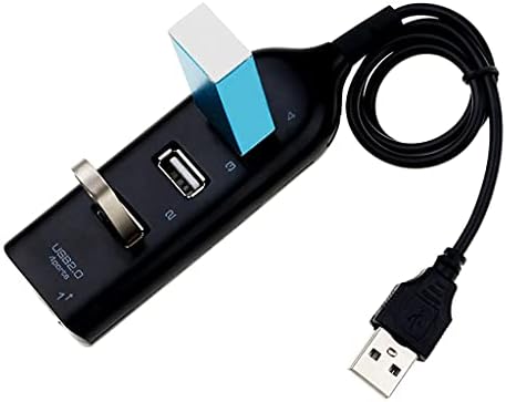 KXDFDC Високоскоростен Hub-Адаптер USB-Mini USB 2.0 Хъб 4-Портов Сплитер за преносими КОМПЮТРИ, Приемник за Лаптоп,