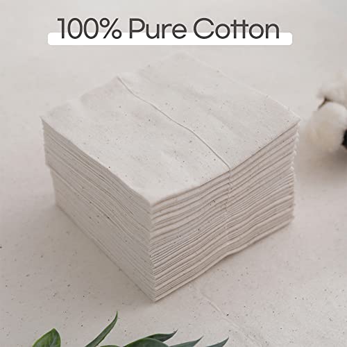 Кърпички за лице от чист памук bébésom , за чувствителна кожа, без мирис и е на растителна основа 60 единици